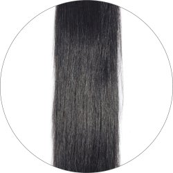 #1B Sortbrun, 40cm, 50g, Hårtrenser