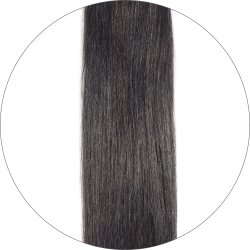 #1B Sortbrun, 70 cm, Tape Extensions, Single drawn