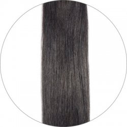 #1B Sortbrun, 55cm, 220g, Clip-on Extensions Volume
