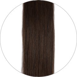 #2 Mørkebrun, 50 cm, Injection, Double drawn Tape Extensions