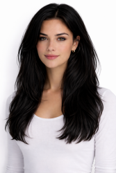 #1 Sort, 50cm, 50g, Nano Hair Extensions