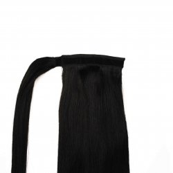 #1 Sort, 50cm, 90g, Ponytail