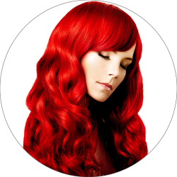 #Rød, 60 cm, Loop Hair