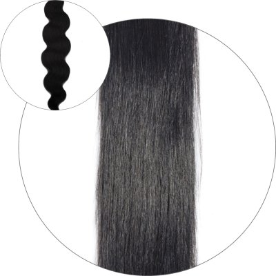 #1 Sort, 50 cm, Body Wave Tape Extensions