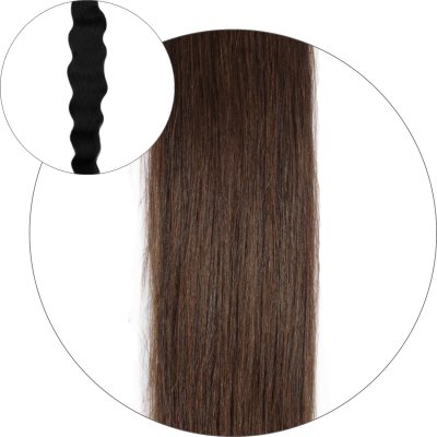 #4 Chokoladebrun, 50 cm, Natural wave Ponytail