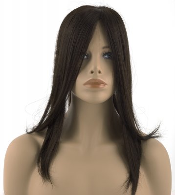 #1B Sortbrun, 40cm, 60g, Top Piece