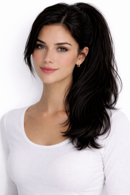 #1 Sort, 40cm, 80g, Ponytail