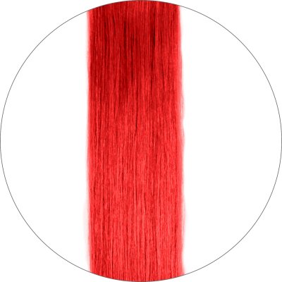#64 Klar Rød, 70cm, 50g , Tape Extensions, Single drawn